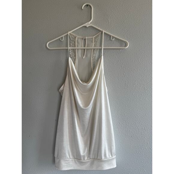 Express Cowl Neck Camisole with lace halter back leg - Picture 1 of 5